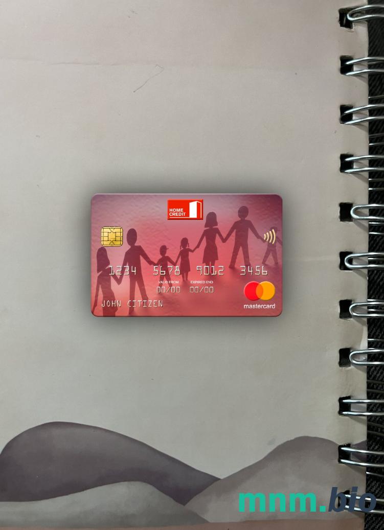Russia Home Credit bank wygląd zdjęcia mastercard skan PSD + zdjęcie